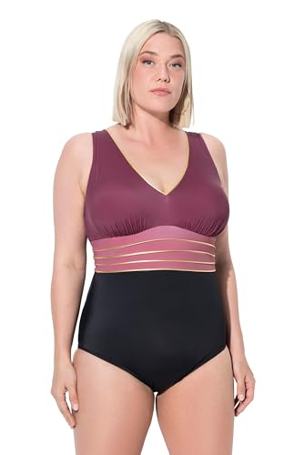 Ulla Popken Damen große Größen Übergrößen Plus Size Badeanzug Laura, Goldgürtel Ulla Popken Damen große Größen Übergrößen Plus Size Badeanzug Laura, Goldgürtel von Ulla Popken