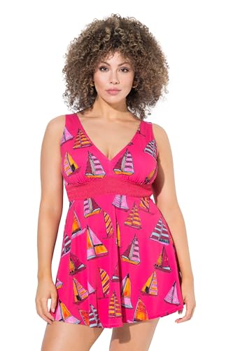 Ulla Popken Damen große Größen Übergrößen Plus Size Badekleid Amber, Segelboote Ulla Popken Damen große Größen Übergrößen Plus Size Badekleid Amber, Segelboote von Ulla Popken