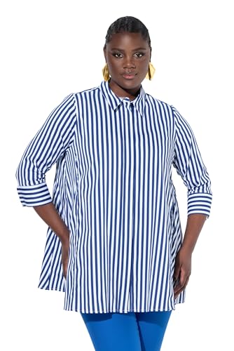 Ulla Popken Damen große Größen Übergrößen Plus Size Bluse, Streifen, Godetfalten, Hemdkragen, 3/4-Arm Kobaltblau 50+ 824686750-50+ Ulla Popken Damen große Größen Übergrößen Plus Size Bluse, Streifen, Godetfalten, Hemdkragen, 3/4-Arm Kobaltblau 50+ 824686750-50+ von Ulla Popken