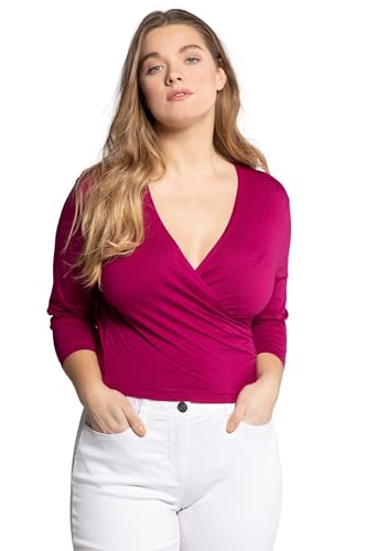 Ulla Popken Damen große Größen Übergrößen Plus Size Bolero, Kurze Jacke, Jersey, 3/4-Arm, Saumknoten Ulla Popken Damen große Größen Übergrößen Plus Size Bolero, Kurze Jacke, Jersey, 3/4-Arm, Saumknoten von Ulla Popken
