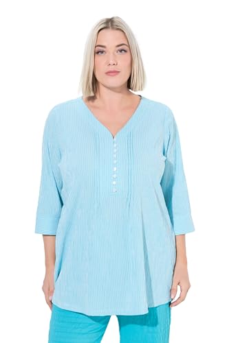 Ulla Popken Damen große Größen Übergrößen Plus Size Bubble-Tunika, Herzausschnitt, Biesen, 3/4-Arm Ulla Popken Damen große Größen Übergrößen Plus Size Bubble-Tunika, Herzausschnitt, Biesen, 3/4-Arm von Ulla Popken