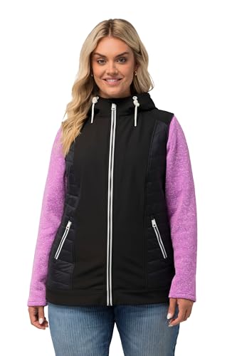 Ulla Popken Damen große Größen Übergrößen Plus Size HYPRAR Hybrid-Kapuzenweste, wasserabweisend, Kapuze schwarz 42+ 826514130-42+ Ulla Popken Damen große Größen Übergrößen Plus Size HYPRAR Hybrid-Kapuzenweste, wasserabweisend, Kapuze schwarz 42+ 826514130-42+ von Ulla Popken