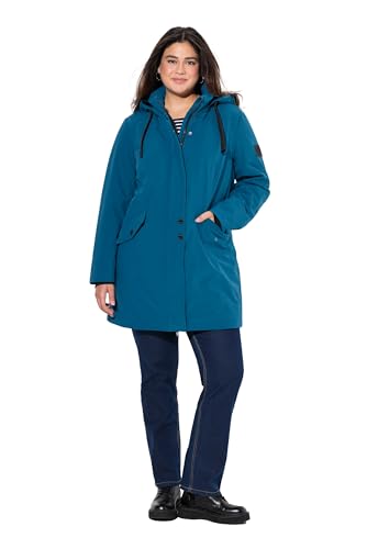 Ulla Popken Damen große Größen Übergrößen Plus Size HYPRAR Long-Softshelljacke, wasserabweisend+wattiert, Kapuze Ozean blau 46+ 833047754-46+ Ulla Popken Damen große Größen Übergrößen Plus Size HYPRAR Long-Softshelljacke, wasserabweisend+wattiert, Kapuze Ozean blau 46+ 833047754-46+ von Ulla Popken