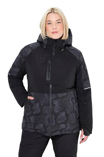 Ulla Popken Damen große Größen Übergrößen Plus Size HYPRAR Performance-Jacke, wasserdicht, Schneefang, Kapuze schwarz 46+ 821961100-46+ Ulla Popken Damen große Größen Übergrößen Plus Size HYPRAR Performance-Jacke, wasserdicht, Schneefang, Kapuze schwarz 46+ 821961100-46+ von Ulla Popken
