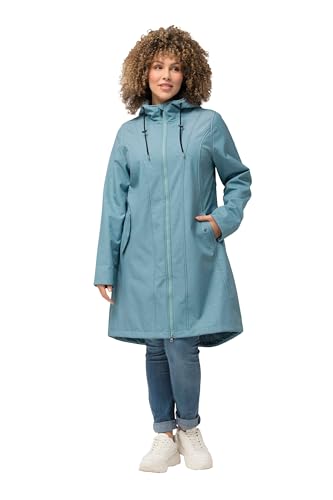 Ulla Popken Damen große Größen Übergrößen Plus Size HYPRAR Softshell-Longjacke, wasserabweisend, Kapuze graublau 42+ 826411183-42+ Ulla Popken Damen große Größen Übergrößen Plus Size HYPRAR Softshell-Longjacke, wasserabweisend, Kapuze graublau 42+ 826411183-42+ von Ulla Popken