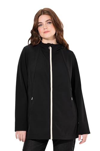 Ulla Popken Damen große Größen Übergrößen Plus Size HYPRAR Softshelljacke, wasserabweisend 2-Wege-Reißverschluss, Kapuze schwarz 54+ 829341111-54+ Ulla Popken Damen große Größen Übergrößen Plus Size HYPRAR Softshelljacke, wasserabweisend 2-Wege-Reißverschluss, Kapuze schwarz 54+ 829341111-54+ von Ulla Popken