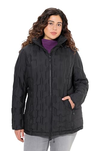 Ulla Popken Damen große Größen Übergrößen Plus Size HYPRAR Steppjacke, wasserabweisend, Kapuze schwarz 46+ 826188100-46+ Ulla Popken Damen große Größen Übergrößen Plus Size HYPRAR Steppjacke, wasserabweisend, Kapuze schwarz 46+ 826188100-46+ von Ulla Popken