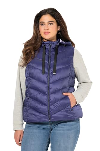 Ulla Popken Damen große Größen Übergrößen Plus Size HYPRAR Steppweste, wasserabweisend, Kapuze abnehmbar Ulla Popken Damen große Größen Übergrößen Plus Size HYPRAR Steppweste, wasserabweisend, Kapuze abnehmbar von Ulla Popken