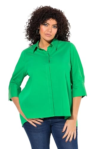 Ulla Popken Damen große Größen Übergrößen Plus Size Hemdbluse, Rückenfalte, A-Linie, Hemdkragen, 3/4-Arm naturgrün 58+ 836282450-58+ Ulla Popken Damen große Größen Übergrößen Plus Size Hemdbluse, Rückenfalte, A-Linie, Hemdkragen, 3/4-Arm naturgrün 58+ 836282450-58+ von Ulla Popken