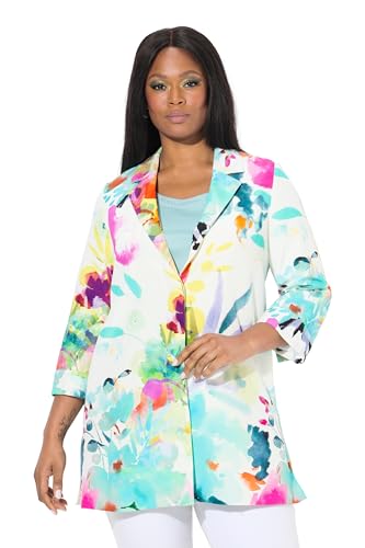 Ulla Popken Damen große Größen Übergrößen Plus Size Jacke, A-Linie, Reverskragen, Langarm schneeweiß 50+ 838345200-50+ Ulla Popken Damen große Größen Übergrößen Plus Size Jacke, A-Linie, Reverskragen, Langarm schneeweiß 50+ 838345200-50+ von Ulla Popken