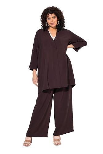 Ulla Popken Damen große Größen Übergrößen Plus Size Jacke, V-Ausschnitt, Druckknopf, 7/8-Arm Mahagoni 54+ 840210115-54+ Ulla Popken Damen große Größen Übergrößen Plus Size Jacke, V-Ausschnitt, Druckknopf, 7/8-Arm Mahagoni 54+ 840210115-54+ von Ulla Popken