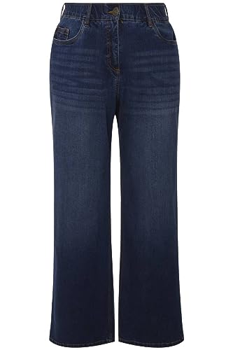 Ulla Popken Damen Jeans Mary, weites Bein, 5-Pocket-Schnitt, Komfortbund, blau, 52 Ulla Popken Damen Jeans Mary, weites Bein, 5-Pocket-Schnitt, Komfortbund, blau, 52 von Ulla Popken