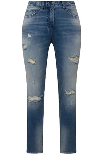Ulla Popken Damen große Größen Übergrößen Plus Size Jeans Sarah, Destroy-Effekte, Komfortbund, Stretch Blue Denim 56 829128902-56 Ulla Popken Damen große Größen Übergrößen Plus Size Jeans Sarah, Destroy-Effekte, Komfortbund, Stretch Blue Denim 56 829128902-56 von Ulla Popken