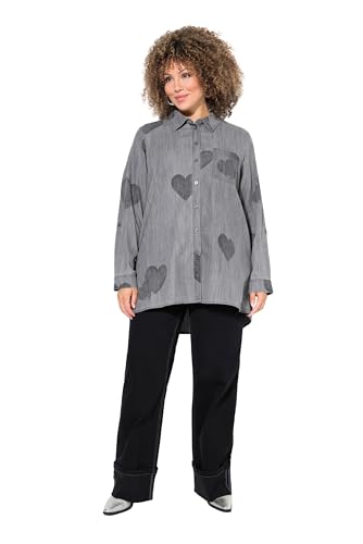 Ulla Popken Damen große Größen Übergrößen Plus Size Jeansbluse, Herzen, Hemdkragen, Langarm, Lyocellmix Ulla Popken Damen große Größen Übergrößen Plus Size Jeansbluse, Herzen, Hemdkragen, Langarm, Lyocellmix von Ulla Popken