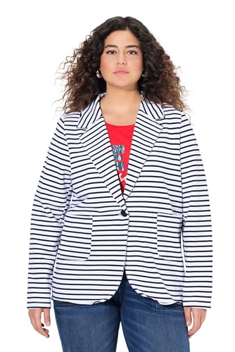 Ulla Popken Damen große Größen Übergrößen Plus Size Jerseyblazer, Rollkanten, Reverskragen, Langarm schneeweiß 50+ 824355200-50+ Ulla Popken Damen große Größen Übergrößen Plus Size Jerseyblazer, Rollkanten, Reverskragen, Langarm schneeweiß 50+ 824355200-50+ von Ulla Popken