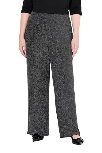 Ulla Popken Damen große Größen Übergrößen Plus Size Jerseyhose, Glitter, gerades Bein, Elastikbund schwarz 58+ 832674100-58+ Ulla Popken Damen große Größen Übergrößen Plus Size Jerseyhose, Glitter, gerades Bein, Elastikbund schwarz 58+ 832674100-58+ von Ulla Popken