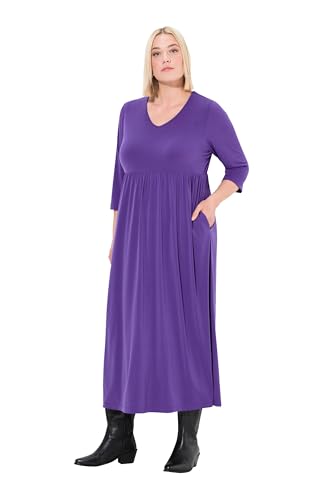 Ulla Popken Damen große Größen Übergrößen Plus Size Jerseykleid, A-Linie, V-Ausschnitt, 3/4-Arm, Taschen dunkel Saphir 46+ 832615845-46+ Ulla Popken Damen große Größen Übergrößen Plus Size Jerseykleid, A-Linie, V-Ausschnitt, 3/4-Arm, Taschen dunkel Saphir 46+ 832615845-46+ von Ulla Popken