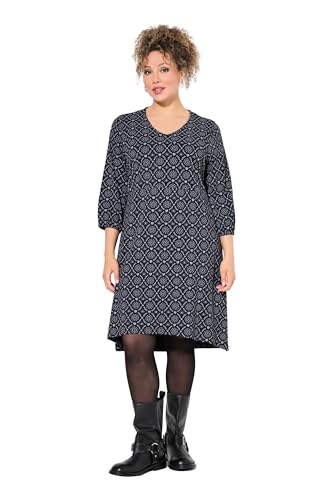 Ulla Popken Damen Jerseykleid, A-Linie, V-Ausschnitt, 3/4-arm Kleid, Schwarz, 62-64 EU Ulla Popken Damen Jerseykleid, A-Linie, V-Ausschnitt, 3/4-arm Kleid, Schwarz, 62-64 EU von Ulla Popken