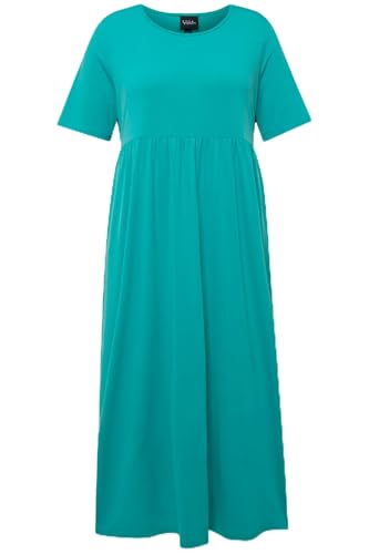 Ulla Popken Damen große Größen Übergrößen Plus Size Jerseykleid, Empirenaht, Rundhals, Halbarm, Taschen Cyan 62+ 827340457-62+ Ulla Popken Damen große Größen Übergrößen Plus Size Jerseykleid, Empirenaht, Rundhals, Halbarm, Taschen Cyan 62+ 827340457-62+ von Ulla Popken