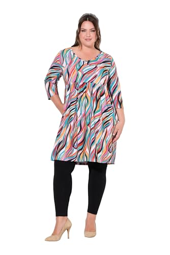 Ulla Popken Damen große Größen Übergrößen Plus Size Jerseykleid, Pinselstrichmuster, A-Linie, V-Ausschnitt, 3/4-Arm dunkle Rose 46+ 836977808-46+ Ulla Popken Damen große Größen Übergrößen Plus Size Jerseykleid, Pinselstrichmuster, A-Linie, V-Ausschnitt, 3/4-Arm dunkle Rose 46+ 836977808-46+ von Ulla Popken