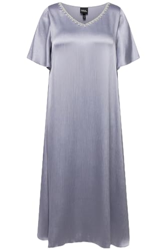Ulla Popken Damen große Größen Übergrößen Plus Size Kleid, Zierperlen, V-Ausschnitt, Halbarm helles stahlblau 42+ 827988180-42+ Ulla Popken Damen große Größen Übergrößen Plus Size Kleid, Zierperlen, V-Ausschnitt, Halbarm helles stahlblau 42+ 827988180-42+ von Ulla Popken