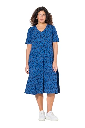 Ulla Popken Damen große Größen Übergrößen Plus Size Kleid mit asymmetrischer Volants Ulla Popken Damen große Größen Übergrößen Plus Size Kleid mit asymmetrischer Volants von Ulla Popken