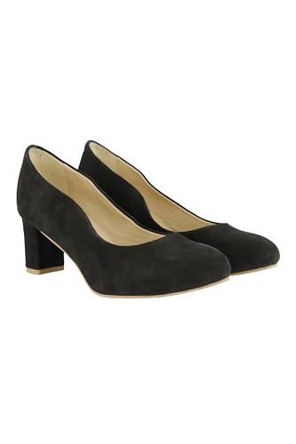 Ulla Popken Damen große Größen Übergrößen Plus Size Leder-Pumps, Veloursleder, Wellenschnitt, Weite H schwarz 40 826636100-40 Ulla Popken Damen große Größen Übergrößen Plus Size Leder-Pumps, Veloursleder, Wellenschnitt, Weite H schwarz 40 826636100-40 von Ulla Popken