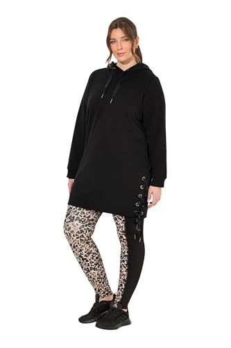 Ulla Popken Damen große Größen Übergrößen Plus Size Long-Hoodie, Satinbänder, Kapuze, Langarm schwarz 58+ 832306100-58+ Ulla Popken Damen große Größen Übergrößen Plus Size Long-Hoodie, Satinbänder, Kapuze, Langarm schwarz 58+ 832306100-58+ von Ulla Popken