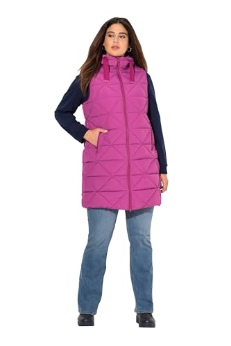 Ulla Popken Damen große Größen Übergrößen Plus Size Long-Steppweste, A-Linie, Kapuze beere 58+ 831805827-58+ Ulla Popken Damen große Größen Übergrößen Plus Size Long-Steppweste, A-Linie, Kapuze beere 58+ 831805827-58+ von Ulla Popken