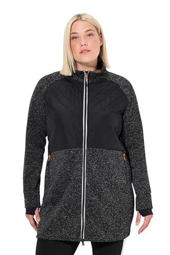 Ulla Popken Damen große Größen Übergrößen Plus Size Long-Strickfleecejacke, 2-Wege-Zipper, Daumenloch schwarz 50+ 823680100-50+ Ulla Popken Damen große Größen Übergrößen Plus Size Long-Strickfleecejacke, 2-Wege-Zipper, Daumenloch schwarz 50+ 823680100-50+ von Ulla Popken