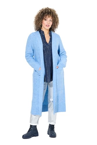 Ulla Popken Damen große Größen Übergrößen Plus Size Long-Strickjacke, Kapuze, offene Jacke, Linksstrick Pastell Petrol 42+ 832585725-42+ Ulla Popken Damen große Größen Übergrößen Plus Size Long-Strickjacke, Kapuze, offene Jacke, Linksstrick Pastell Petrol 42+ 832585725-42+ von Ulla Popken