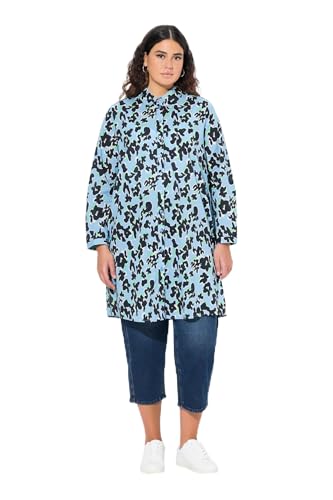 Ulla Popken Damen große Größen Übergrößen Plus Size Longbluse, Blüten, A-Linie, Hemdkragen, Langarm lichtblau 50+ 835476720-50+ Ulla Popken Damen große Größen Übergrößen Plus Size Longbluse, Blüten, A-Linie, Hemdkragen, Langarm lichtblau 50+ 835476720-50+ von Ulla Popken