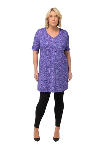 Ulla Popken Damen große Größen Übergrößen Plus Size Longshirt, Bedruckt, A-Linie, V-Ausschnitt, Halbarm Tintenblau 62+ 829692750-62+ Ulla Popken Damen große Größen Übergrößen Plus Size Longshirt, Bedruckt, A-Linie, V-Ausschnitt, Halbarm Tintenblau 62+ 829692750-62+ von Ulla Popken