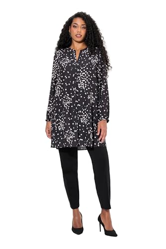 Ulla Popken Damen große Größen Übergrößen Plus Size Longtunika, Tupfen, Tunika-Ausschnitt, Zierfalte, Langarm Ulla Popken Damen große Größen Übergrößen Plus Size Longtunika, Tupfen, Tunika-Ausschnitt, Zierfalte, Langarm von Ulla Popken
