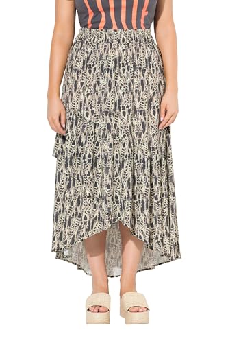 Ulla Popken Damen große Größen Übergrößen Plus Size Maxirock, Bedruckt, A-Linie, Ziernähte, Elastikbund helles Mint 62+ 838101402-62+ Ulla Popken Damen große Größen Übergrößen Plus Size Maxirock, Bedruckt, A-Linie, Ziernähte, Elastikbund helles Mint 62+ 838101402-62+ von Ulla Popken