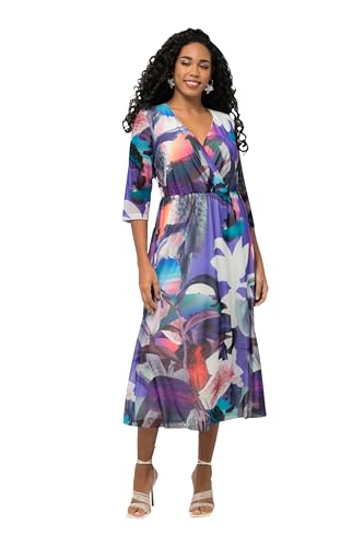 Ulla Popken Damen große Größen Übergrößen Plus Size Meshkleid, Blüten, Wickeloptik, V-Ausschnitt, 3/4-Arm Offwhite 42+ 828064200-42+ Ulla Popken Damen große Größen Übergrößen Plus Size Meshkleid, Blüten, Wickeloptik, V-Ausschnitt, 3/4-Arm Offwhite 42+ 828064200-42+ von Ulla Popken