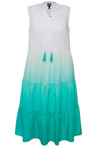 Ulla Popken Damen große Größen Übergrößen Plus Size Midikleid, Farbverlauf, Tunika-Ausschnitt, ärmellos türkisgrün 46+ 829185437-46+ Ulla Popken Damen große Größen Übergrößen Plus Size Midikleid, Farbverlauf, Tunika-Ausschnitt, ärmellos türkisgrün 46+ 829185437-46+ von Ulla Popken