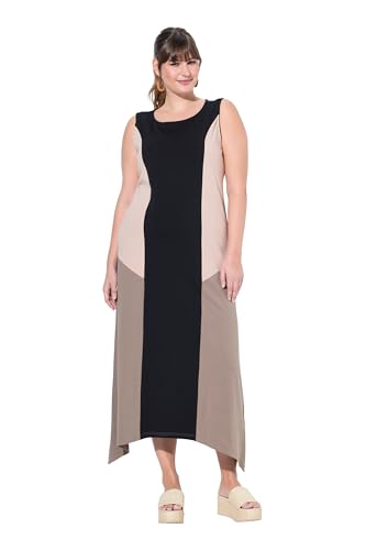 Ulla Popken Damen große Größen Übergrößen Plus Size Midikleid, Jersey, Colorblocking, A-Linie, ärmellos, Biobaumwolle schwarz 50+ 803593100-50+ Ulla Popken Damen große Größen Übergrößen Plus Size Midikleid, Jersey, Colorblocking, A-Linie, ärmellos, Biobaumwolle schwarz 50+ 803593100-50+ von Ulla Popken