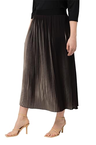 Ulla Popken Damen große Größen Übergrößen Plus Size Plisseerock, zweifarbig, Elastikbund schwarz 54+ 830474100-54+ Ulla Popken Damen große Größen Übergrößen Plus Size Plisseerock, zweifarbig, Elastikbund schwarz 54+ 830474100-54+ von Ulla Popken