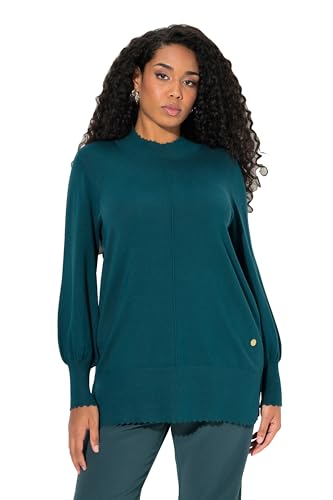 Ulla Popken Damen große Größen Übergrößen Plus Size Pullover, Muschelsaum, Stehkragen, Langarm Ulla Popken Damen große Größen Übergrößen Plus Size Pullover, Muschelsaum, Stehkragen, Langarm von Ulla Popken