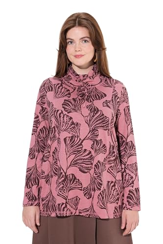 Ulla Popken Damen große Größen Übergrößen Plus Size Shirt, Blätter, A-Linie, Stehkragen, Langarm Altrosa 58+ 831832317-58+ Ulla Popken Damen große Größen Übergrößen Plus Size Shirt, Blätter, A-Linie, Stehkragen, Langarm Altrosa 58+ 831832317-58+ von Ulla Popken