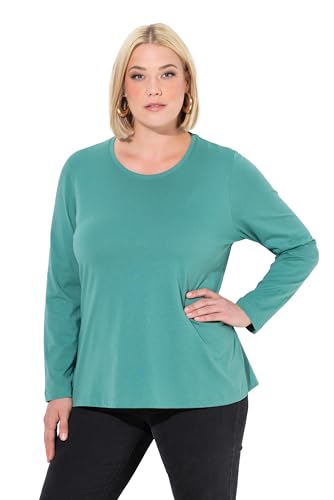 Ulla Popken Damen große Größen Übergrößen Plus Size Shirt, Slim, Rundhalsausschnitt, Langarm Ulla Popken Damen große Größen Übergrößen Plus Size Shirt, Slim, Rundhalsausschnitt, Langarm von Ulla Popken