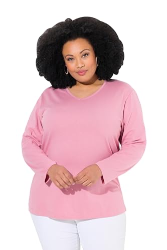 Ulla Popken Damen große Größen Übergrößen Plus Size Shirt, V-Ausschnitt, Relaxed, Langarm Ulla Popken Damen große Größen Übergrößen Plus Size Shirt, V-Ausschnitt, Relaxed, Langarm von Ulla Popken