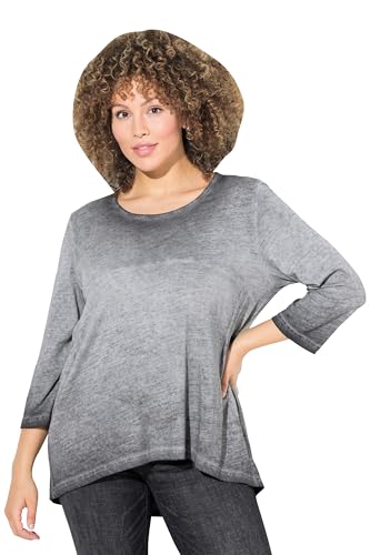 Ulla Popken Damen große Größen Übergrößen Plus Size Shirt, Zierfalten, A-Linie, Rundhals, 3/4-Arm Graphitgrau 50+ 832423100-50+ Ulla Popken Damen große Größen Übergrößen Plus Size Shirt, Zierfalten, A-Linie, Rundhals, 3/4-Arm Graphitgrau 50+ 832423100-50+ von Ulla Popken