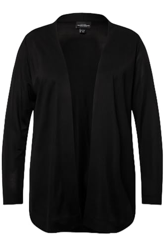 Ulla Popken Damen große Größen Übergrößen Plus Size Slinkyjacke, offene Form, Schalkragen, Langarm schwarz 46+ 830952100-46+ Ulla Popken Damen große Größen Übergrößen Plus Size Slinkyjacke, offene Form, Schalkragen, Langarm schwarz 46+ 830952100-46+ von Ulla Popken