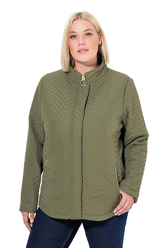 Ulla Popken Damen große Größen Übergrößen Plus Size Steppjacke, Strickeinsätze, Stehkragen, Zipptaschen lodengrün 58+ 837466190-58+ Ulla Popken Damen große Größen Übergrößen Plus Size Steppjacke, Strickeinsätze, Stehkragen, Zipptaschen lodengrün 58+ 837466190-58+ von Ulla Popken