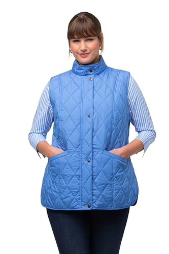 Ulla Popken Damen große Größen Übergrößen Plus Size Steppweste, Slim, Stehkragen, ärmellos hellblau 46+ 818184725-46+ Ulla Popken Damen große Größen Übergrößen Plus Size Steppweste, Slim, Stehkragen, ärmellos hellblau 46+ 818184725-46+ von Ulla Popken
