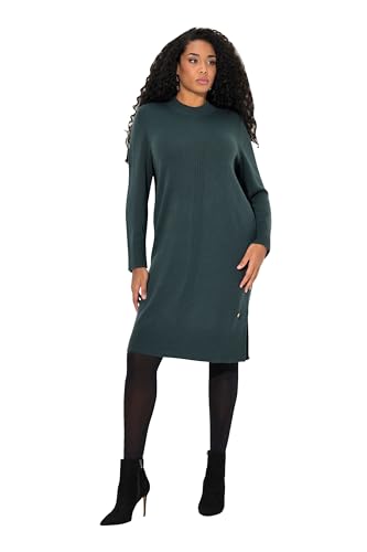Ulla Popken Damen große Größen Übergrößen Plus Size Strickkleid, Rippstrickstreifen, Stehkragen, Langarm tief grün 46+ 832493759-46+ Ulla Popken Damen große Größen Übergrößen Plus Size Strickkleid, Rippstrickstreifen, Stehkragen, Langarm tief grün 46+ 832493759-46+ von Ulla Popken