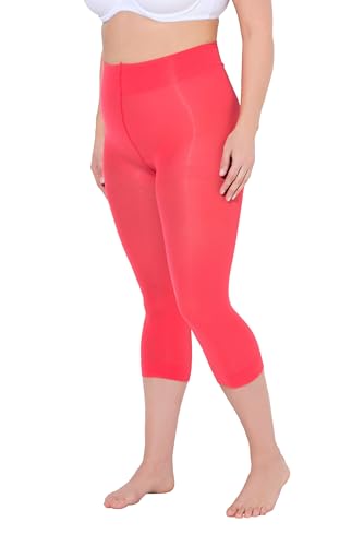 Ulla Popken Damen große Größen Übergrößen Plus Size Strumpf-Capri, blickdicht, Oberschenkel-Schutz hellrot 50+ 815580529-50+ Ulla Popken Damen große Größen Übergrößen Plus Size Strumpf-Capri, blickdicht, Oberschenkel-Schutz hellrot 50+ 815580529-50+ von Ulla Popken