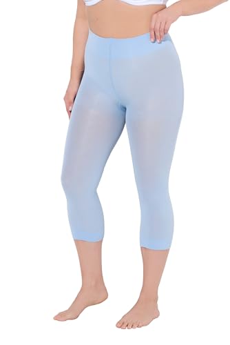 Ulla Popken Damen große Größen Übergrößen Plus Size Strumpf-Capri, blickdicht, Oberschenkel-Schutz lichtblau 42+ 815580720-42+ Ulla Popken Damen große Größen Übergrößen Plus Size Strumpf-Capri, blickdicht, Oberschenkel-Schutz lichtblau 42+ 815580720-42+ von Ulla Popken